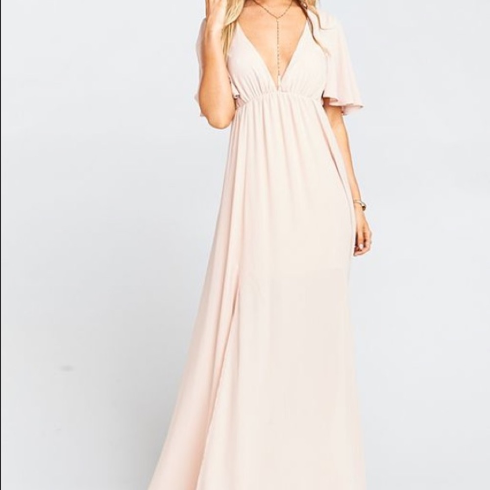 Show me your mumu dusty blush dress